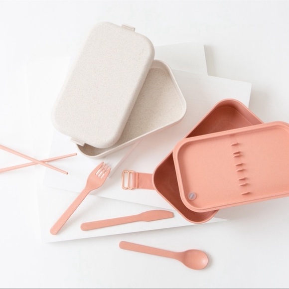 🆕 Our Place Layered BENTO Lunch Box Storage Container in Peach Pink - Picture 6 of 12